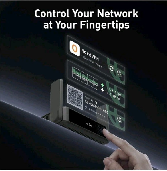 GL.iNet GL-BE3600 (Slate 7) Portable Travel Wireless Router Pocket Wi-Fi 7 VPN