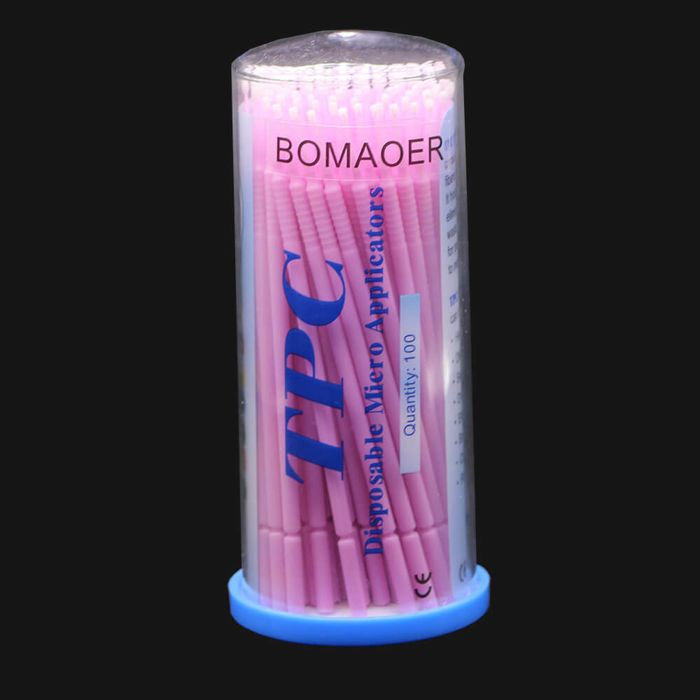 100pcs Disposable Micro Applicators - Superfine Purple Bendable Tip Brushes​