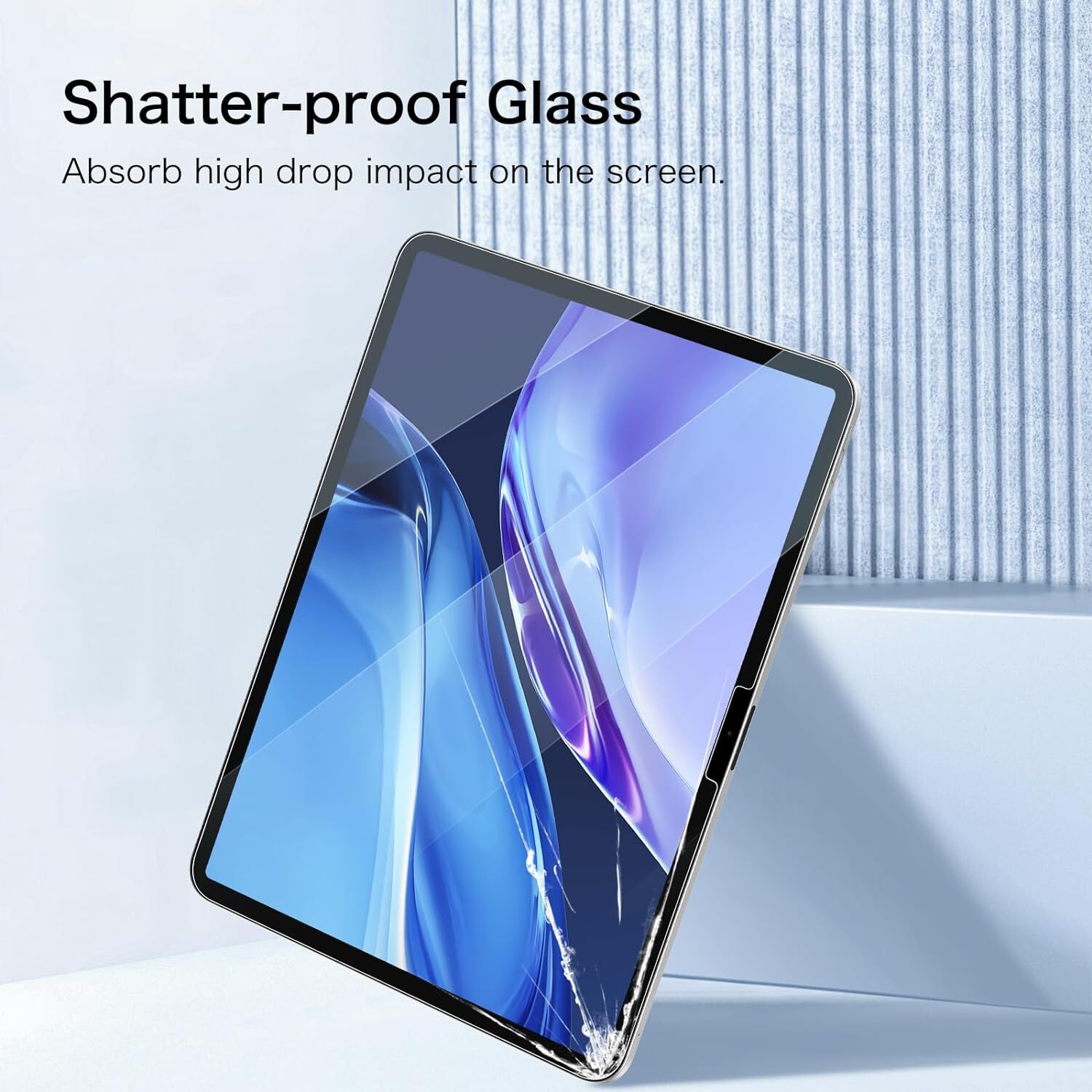 2-Pack Tempered Glass Screen Protector for iPad Pro 13-inch M4 2024 Anti Scratch