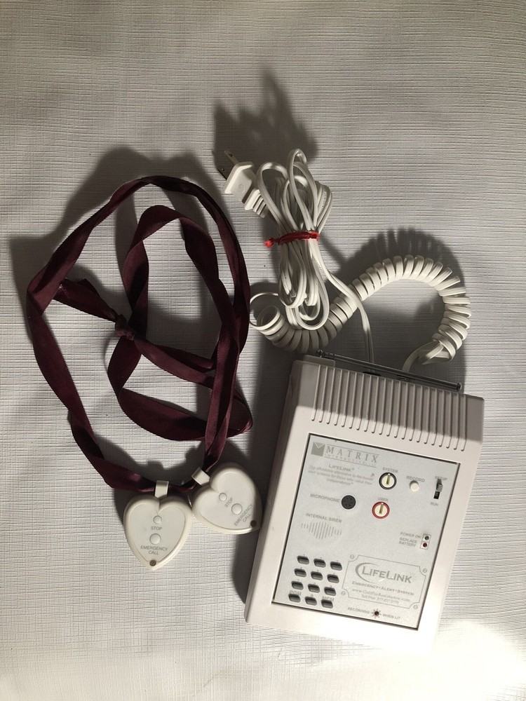 Matrix LifeLink Interactive Emergency Alert System With Pendants WORKS Unit 911