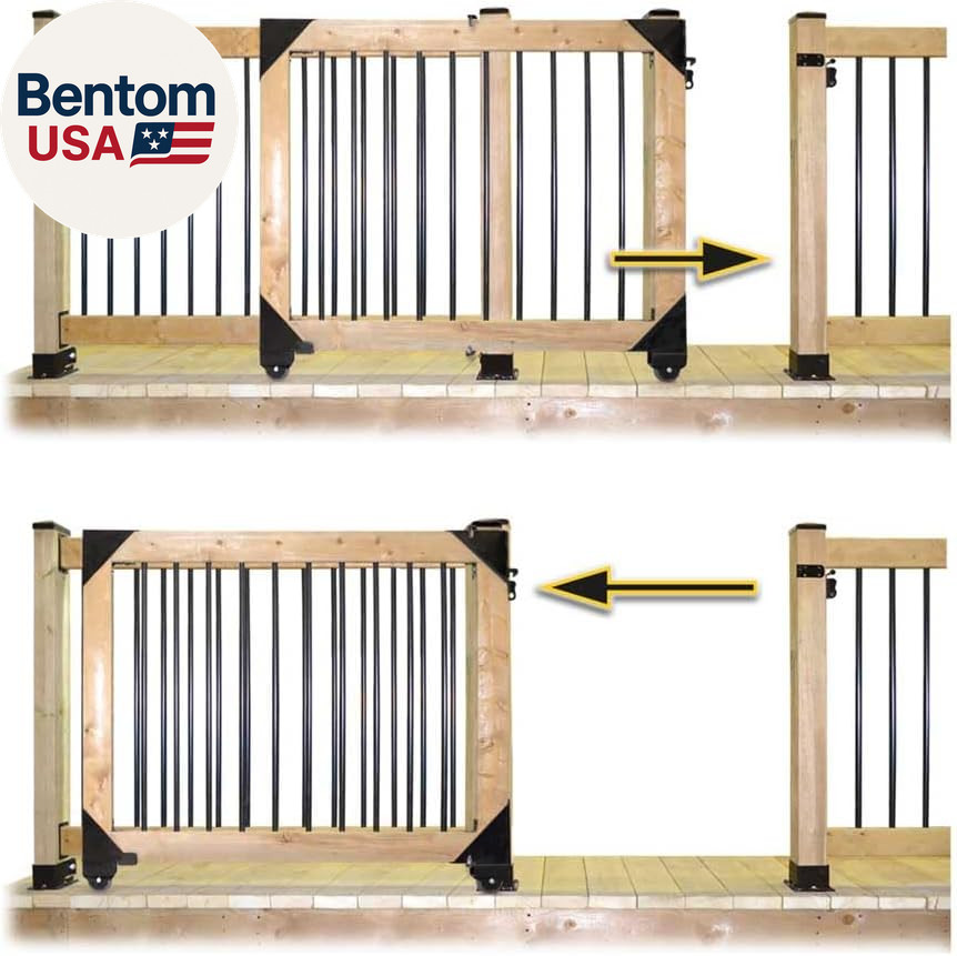 11052 11070 Sliding Gate Kit, Black
