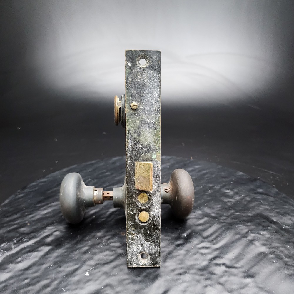 Heavy Duty Brass Corbin #1843 Mortise Lock with Knobs No Key 🔑🚪