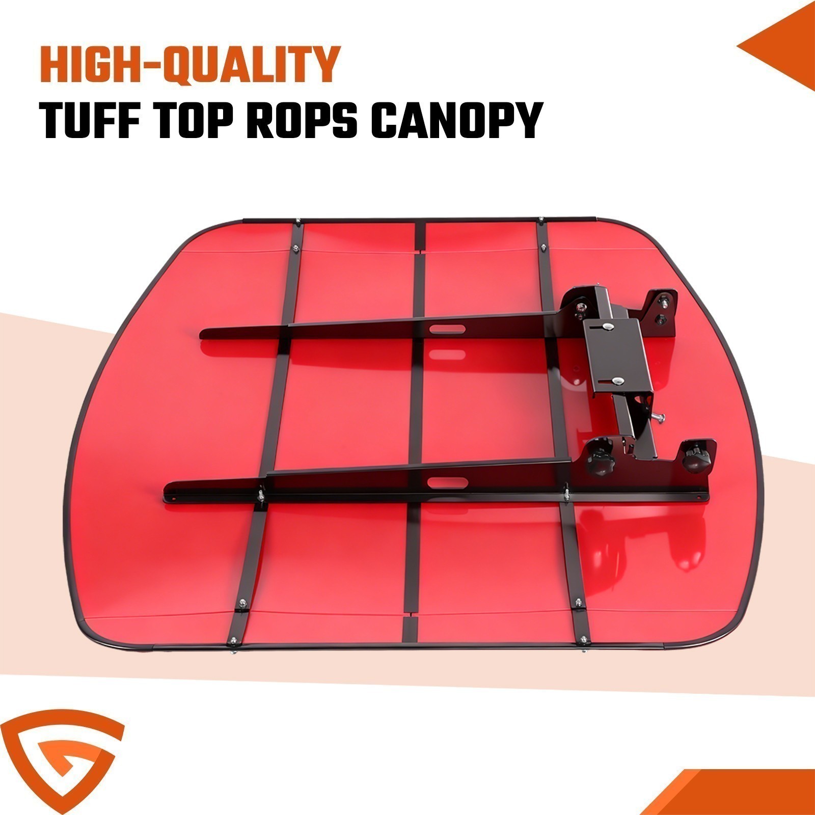 Sun Shield Tuff Top Tractor Canopy 2" x 2" For 2" x 2" or 2" x3" Red NEW Sun