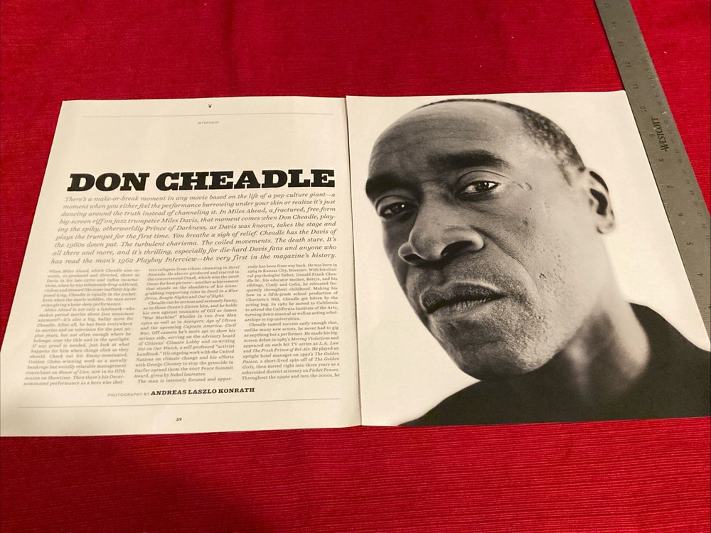 Actor Don Cheadle 8-page 2018 Print Article