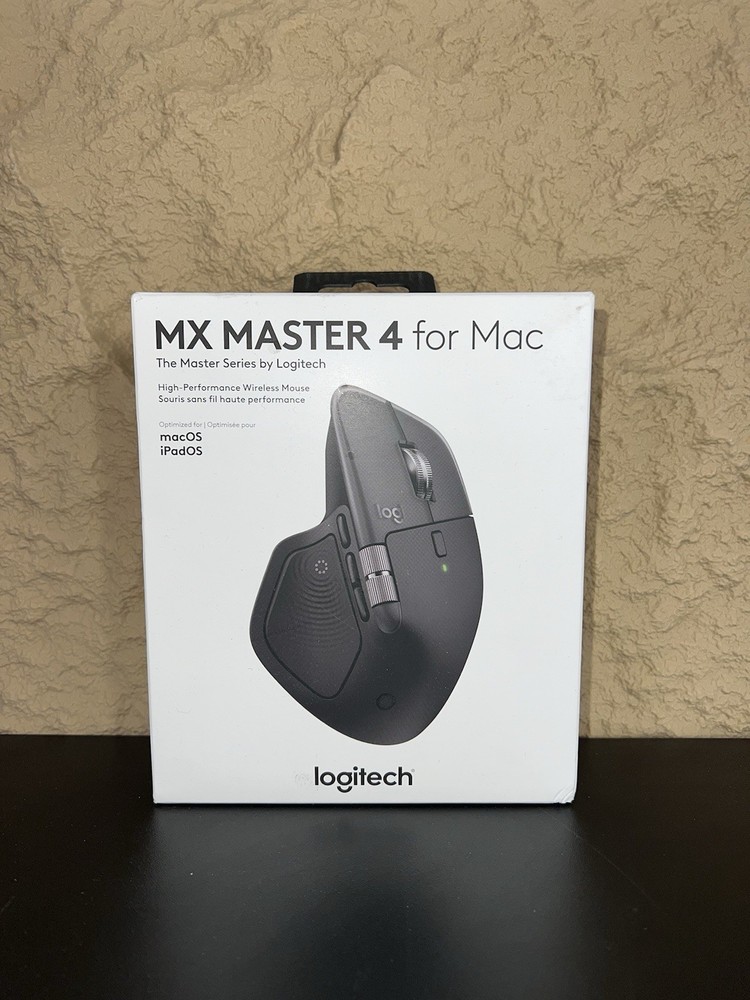 Logitech MX Master 4 for Mac Wireless Bluetooth Mouse Rechargeable Space Gray