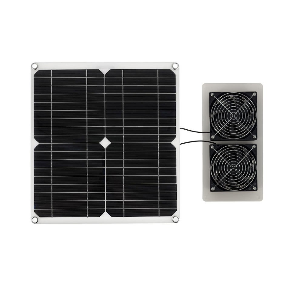 Solar Panel Fan Kit: 12W 12V Exhaust System