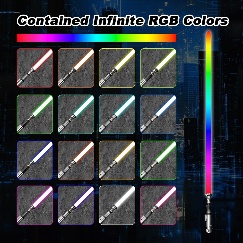 Button Spring Missing Force Lightsaber 16 RGB Motion Control Metal Hilt Dueling