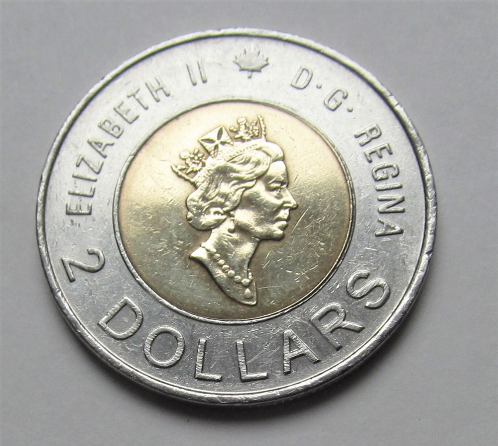 2000 Canada Knowledge 2 Dollar Toonie - combined shipping