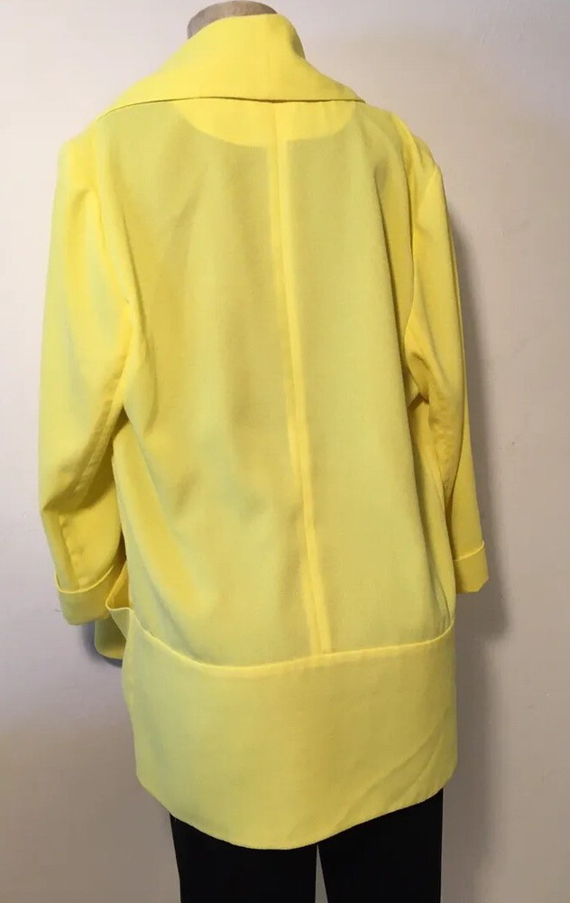 Soft Surroundings Jacket S Unconstructed Bright Yellow EUC