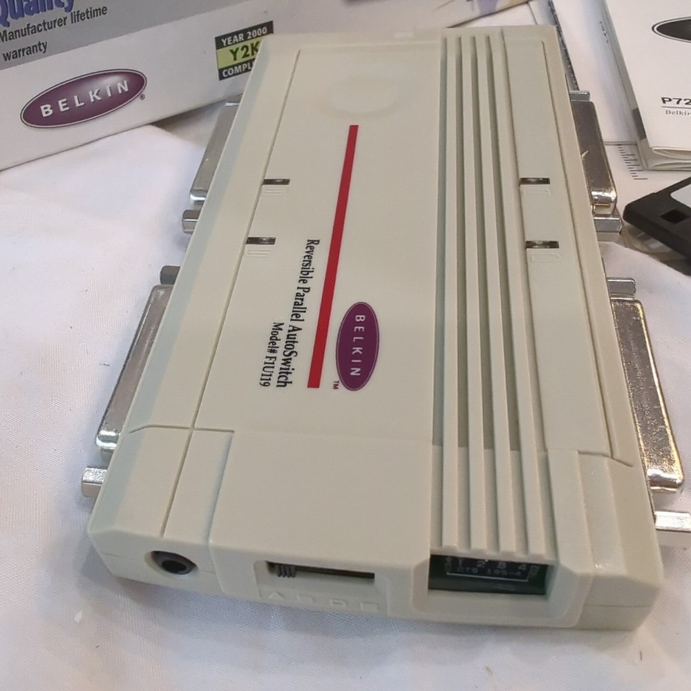 Belkin 4-Port USB PARALLEL Switch Connect 4 PC's to 1 PC or Printer