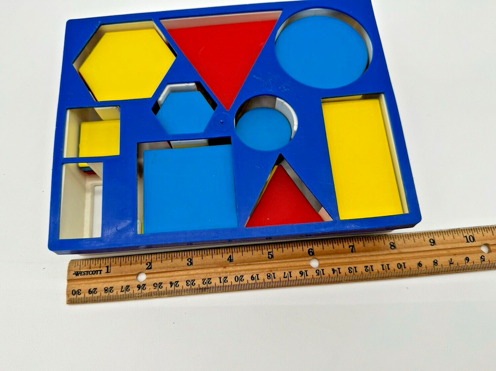 Attribute Block Desk Set w/Storage Tray by Learning Resources Educational 50 Pcs