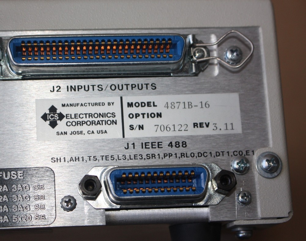 ICS Electronics Corporation IEEE488 ANALOG OUTPUT INTERFACE CONTROLLER 4871B
