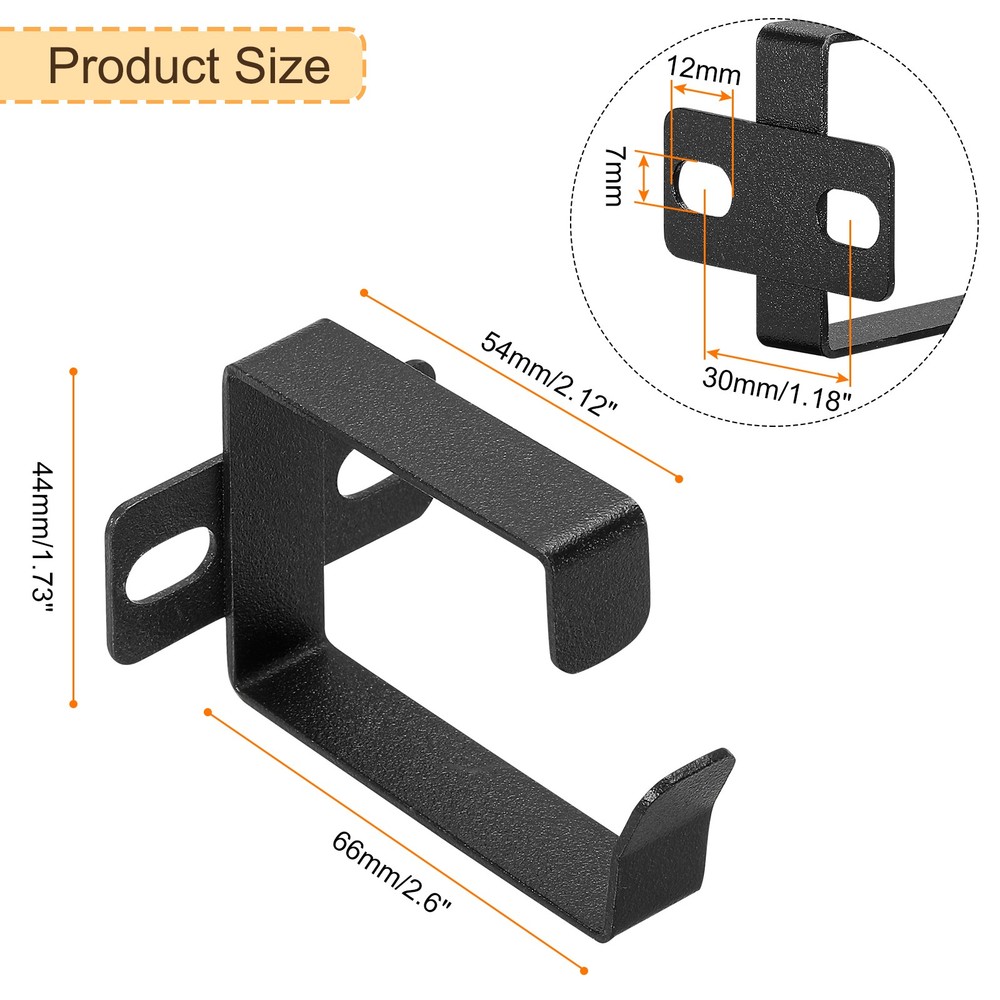 Server Rack Cable Management D Ring Hooks, 5 Set Wire Organizer Cable Organizers