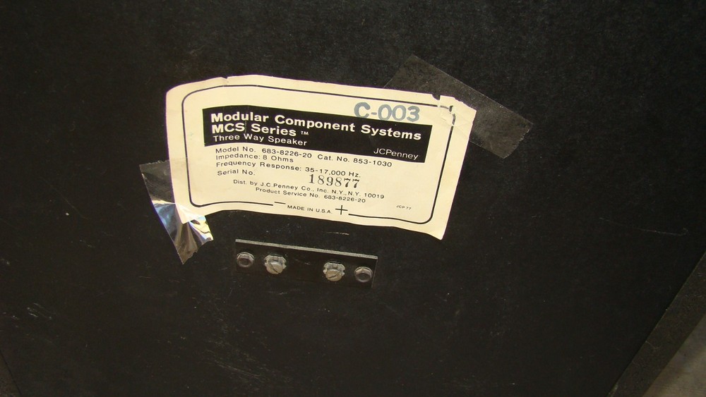 Pair of Modular Component Systems MCS 683-8226-20 Midrange Frequency Controller