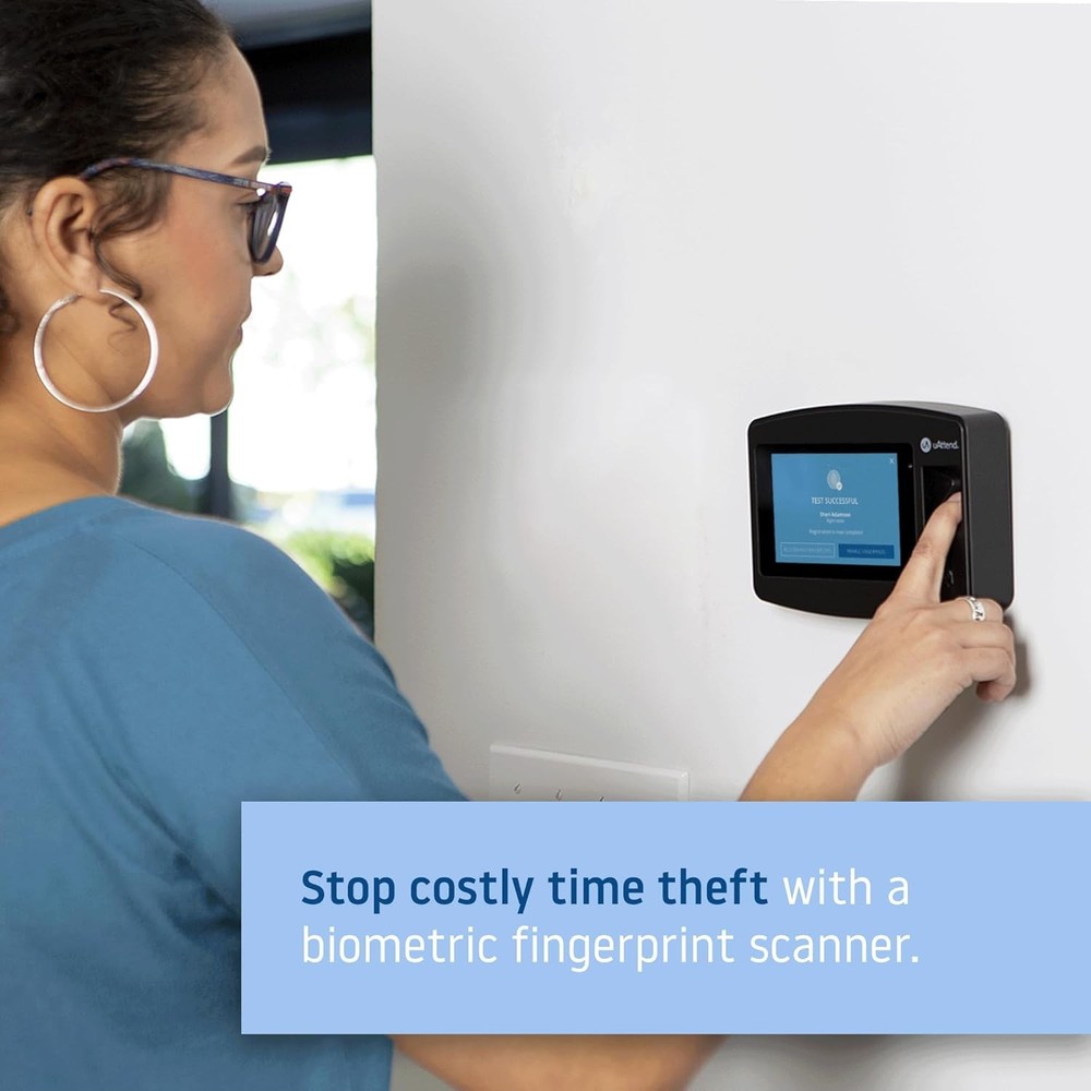 Advanced JR2000 Time Clock System – Biometric Tracking with Payroll Integration