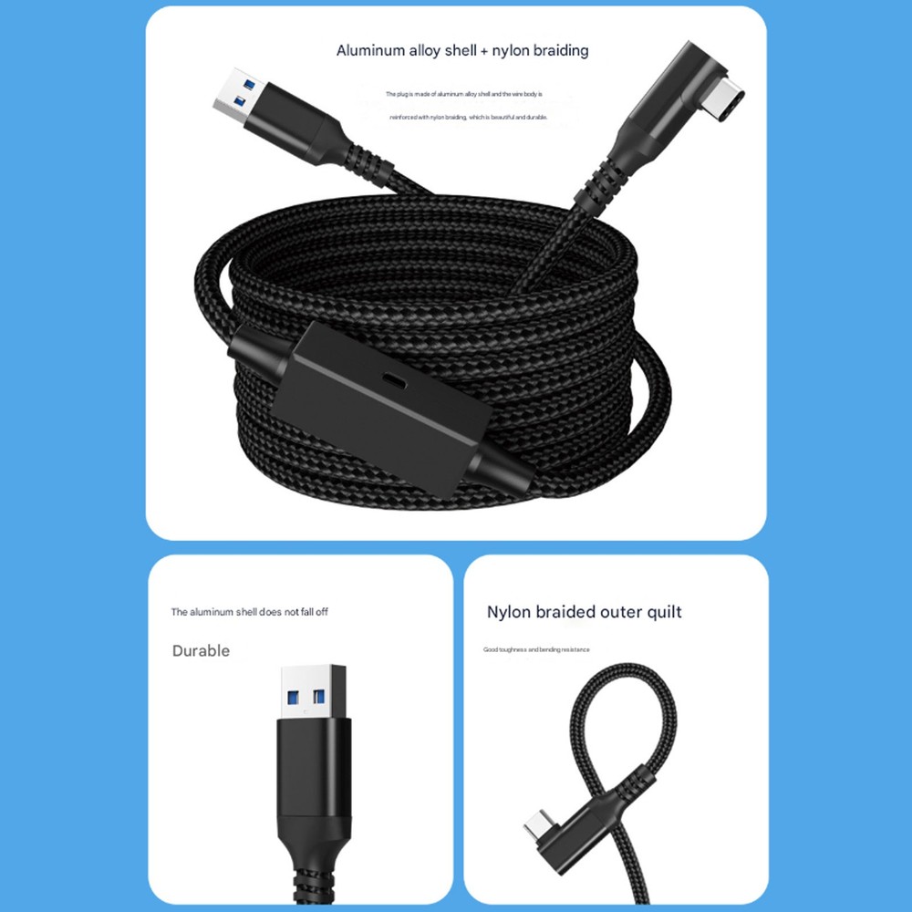 Oculus Link Cable with Charging [16ft] for Meta Quest 3 Quest 2/Pro, Pico 4