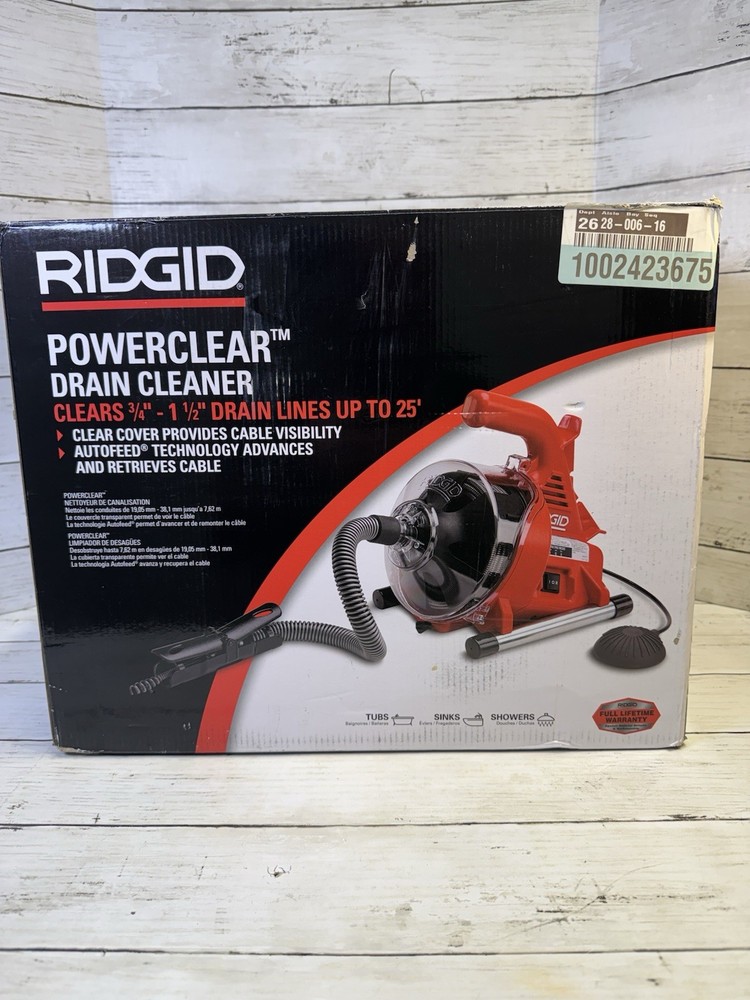 RIDGID PowerClear 120 Volt Drain Cleaning Machine