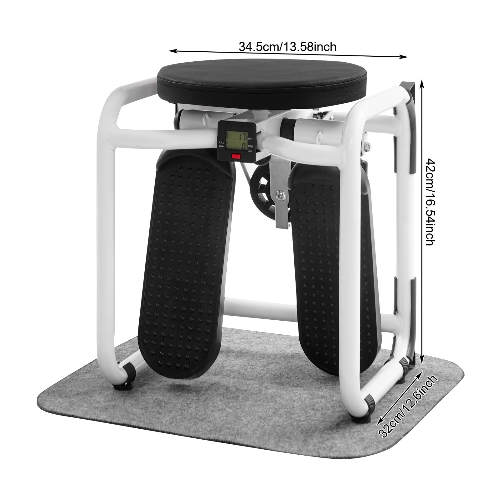 Multi-Function Stepper with Seat Mini Sport Stepping Machine for Home Exercise