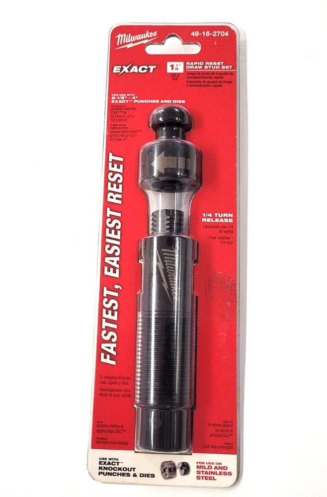 Milwaukee 49-16-2704 EXACT Rapid Reset 1-1/8" Draw Stud Set