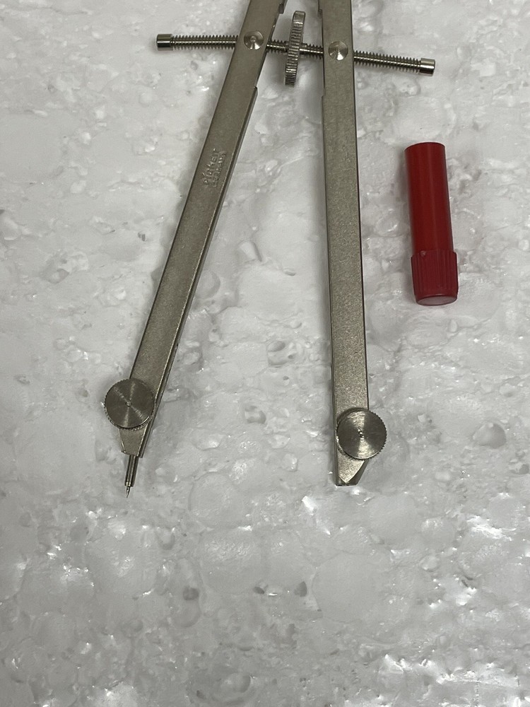 Vintage Pickett Drafting Compass 401N with Plastic Pouch Germany NEW