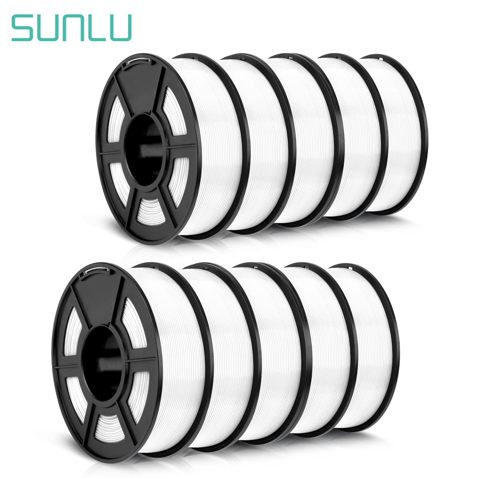 10×1KG SUNLU PLA Matte Meta PLA+ PETG SILK ABS 1KG TPU500G 3D Printer Filament