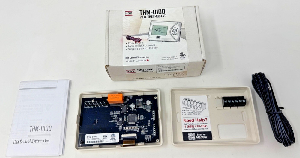 HBX Controls THM-0100 PID Thermostat *NEW Open Box
