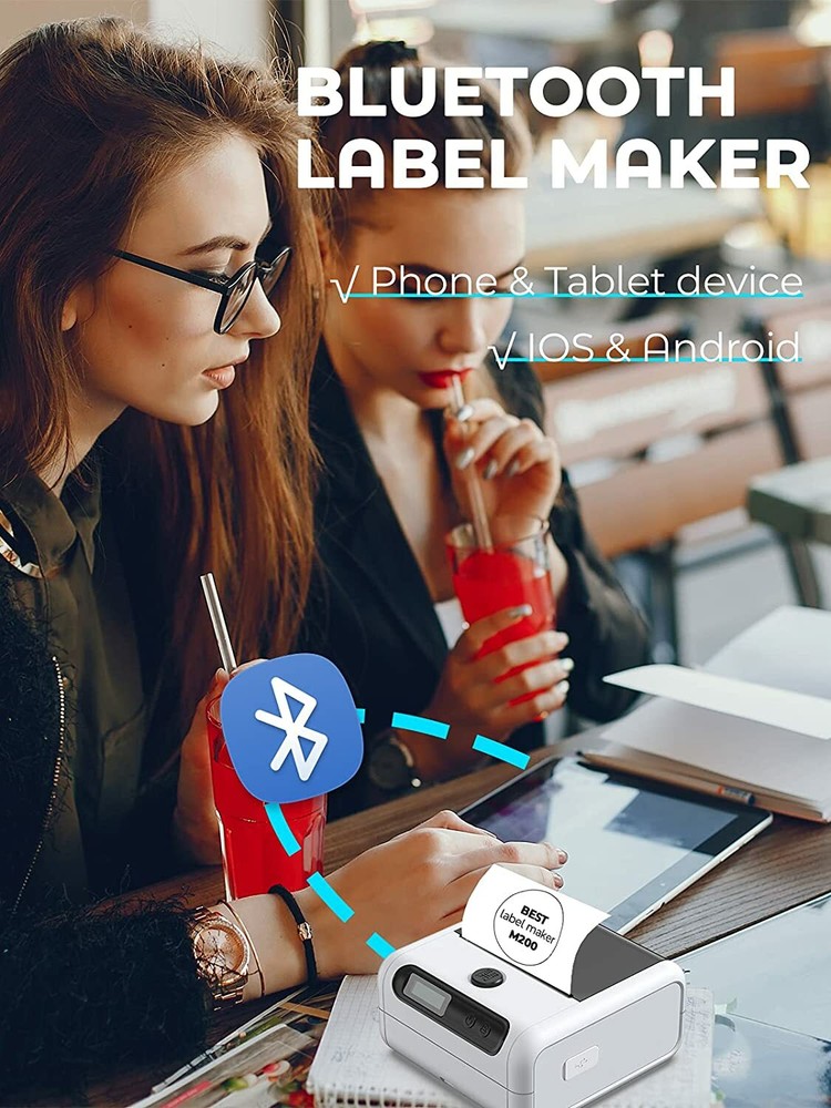 Phomemo M200 Thermal Printer Bluetooth Pocket Label Maker POS for Android & iOS