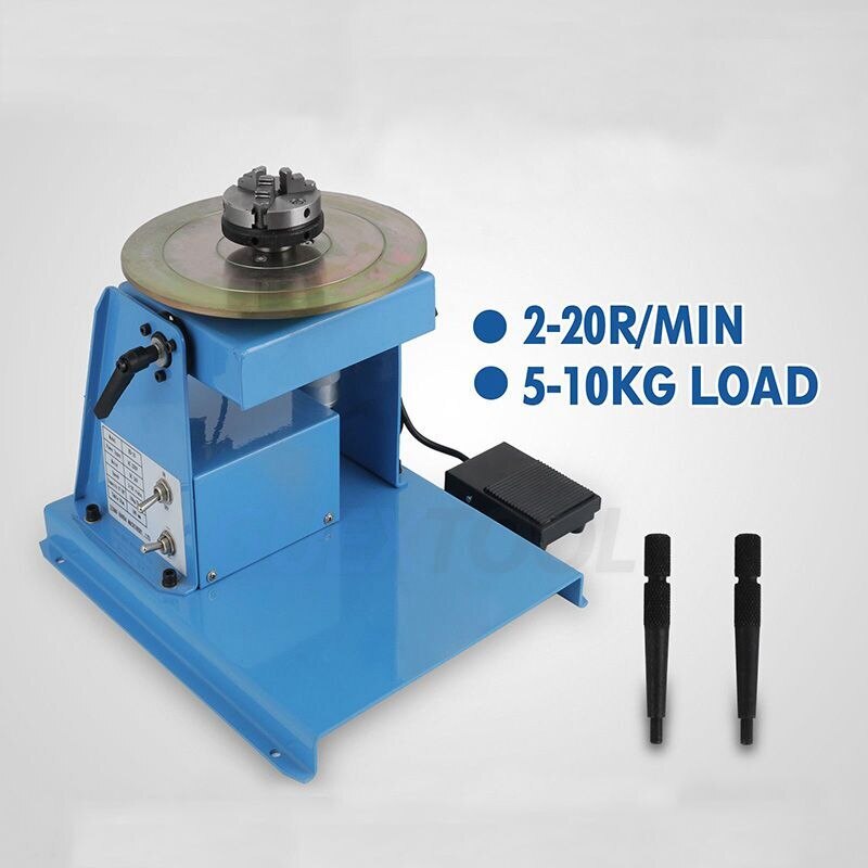 Welding Positioner Turntable Automatic Welding Shift Machine Lathe10KG+65 Chucks