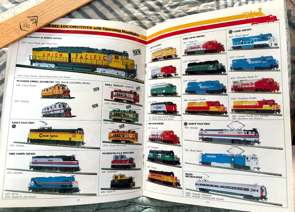 VINTAGE 1980 BACHMANN TRAINS & ACCESSORIES CATALOG