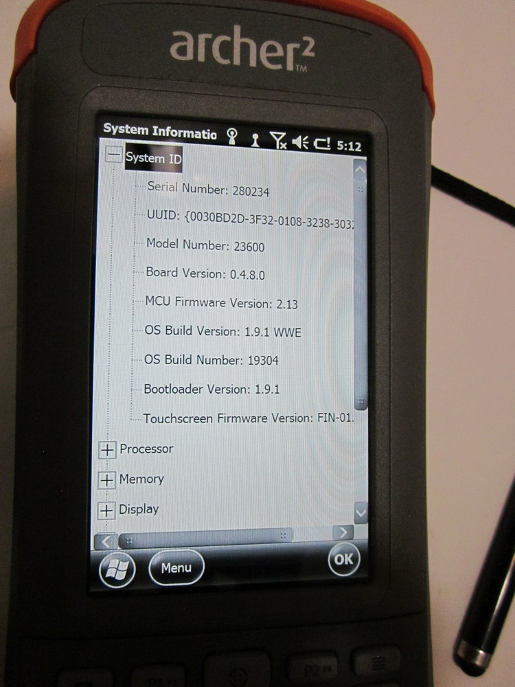 Juniper Systems Archer 2 Data Collector ***Pls Read
