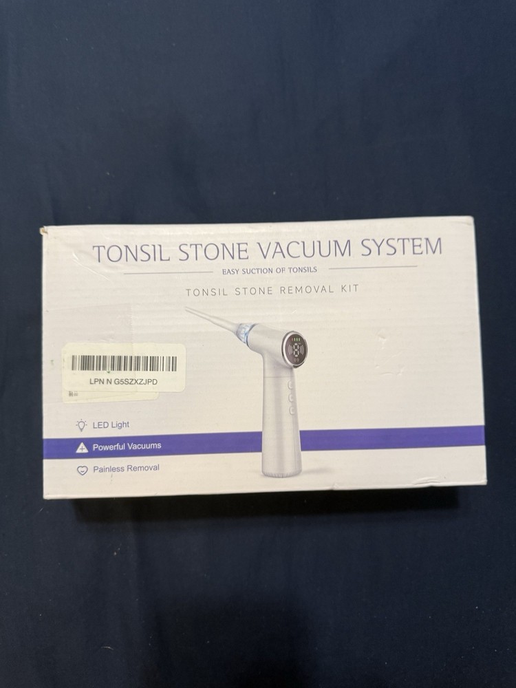 Tonsil Stone Vacuum System, Electric Tonsil Stone Removal Kit  New Sealed