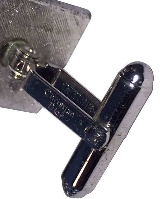 Dior Two Tone Retro Vintage Cufflinks