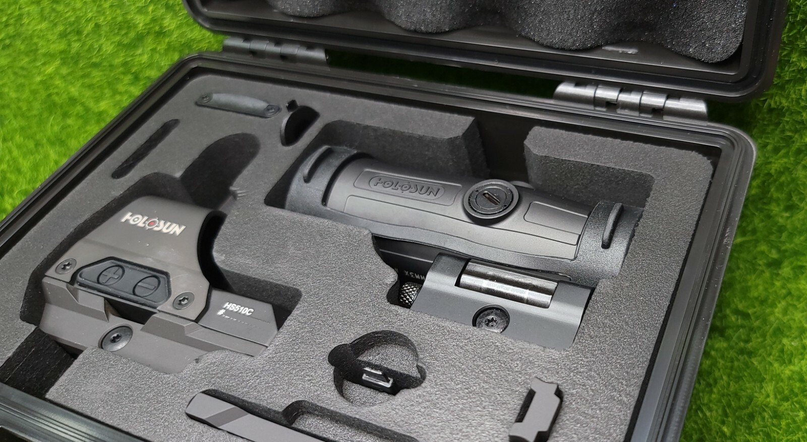 Holosun Red Circle Dot Reflex Sight Combo w/ HM3X Magnifier - HS510C+HM3X