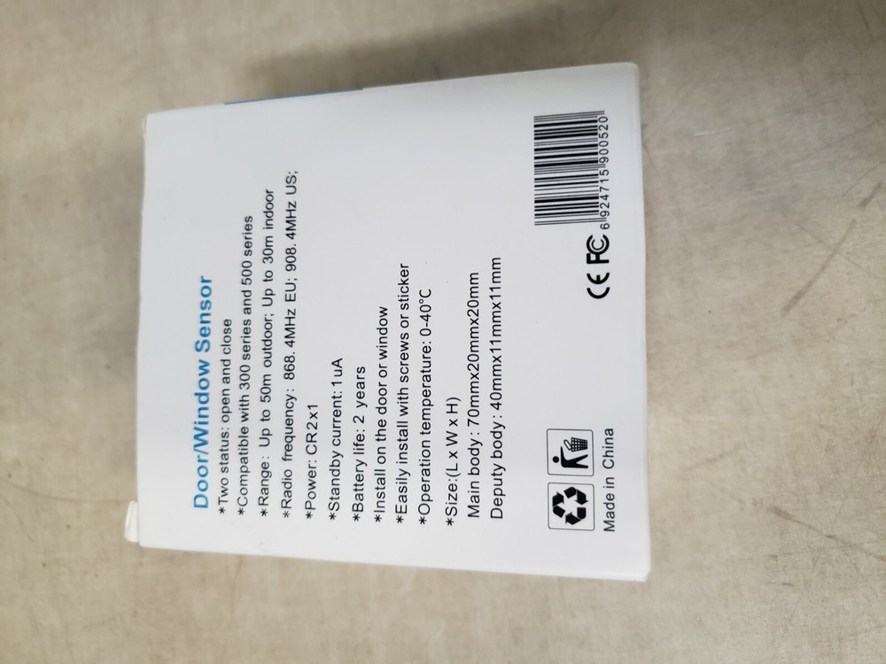 Oaks Door/Window Sensor