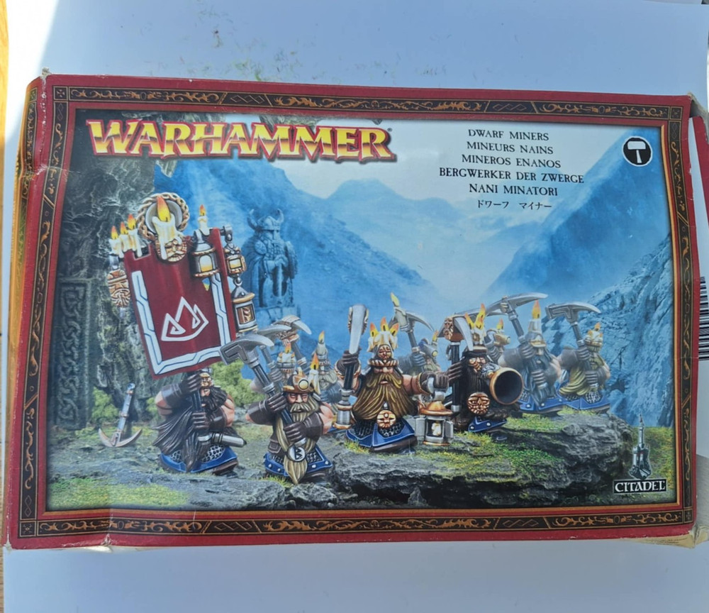Warhammer Dwarf Miners Boxed, Plastic - opened
