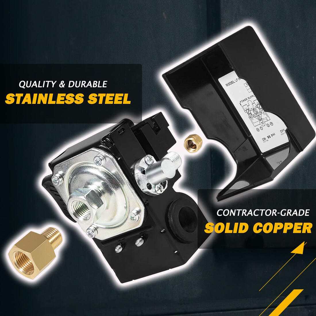 For Ingersoll Rand 23474661-C Pressure Switch Air Compressor SS3 & SS5 95-125PSI