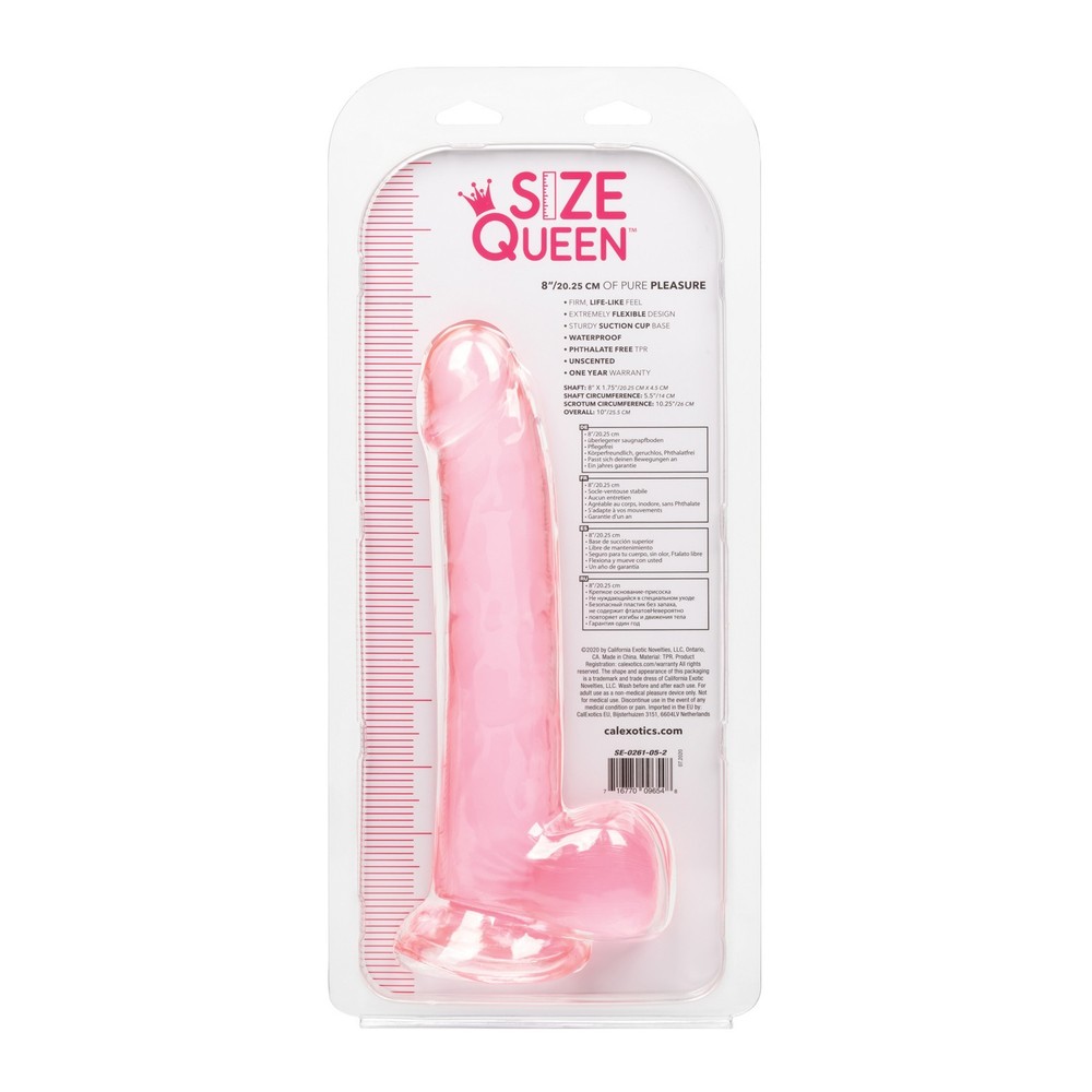 Size Queen 8 Inch - Pink