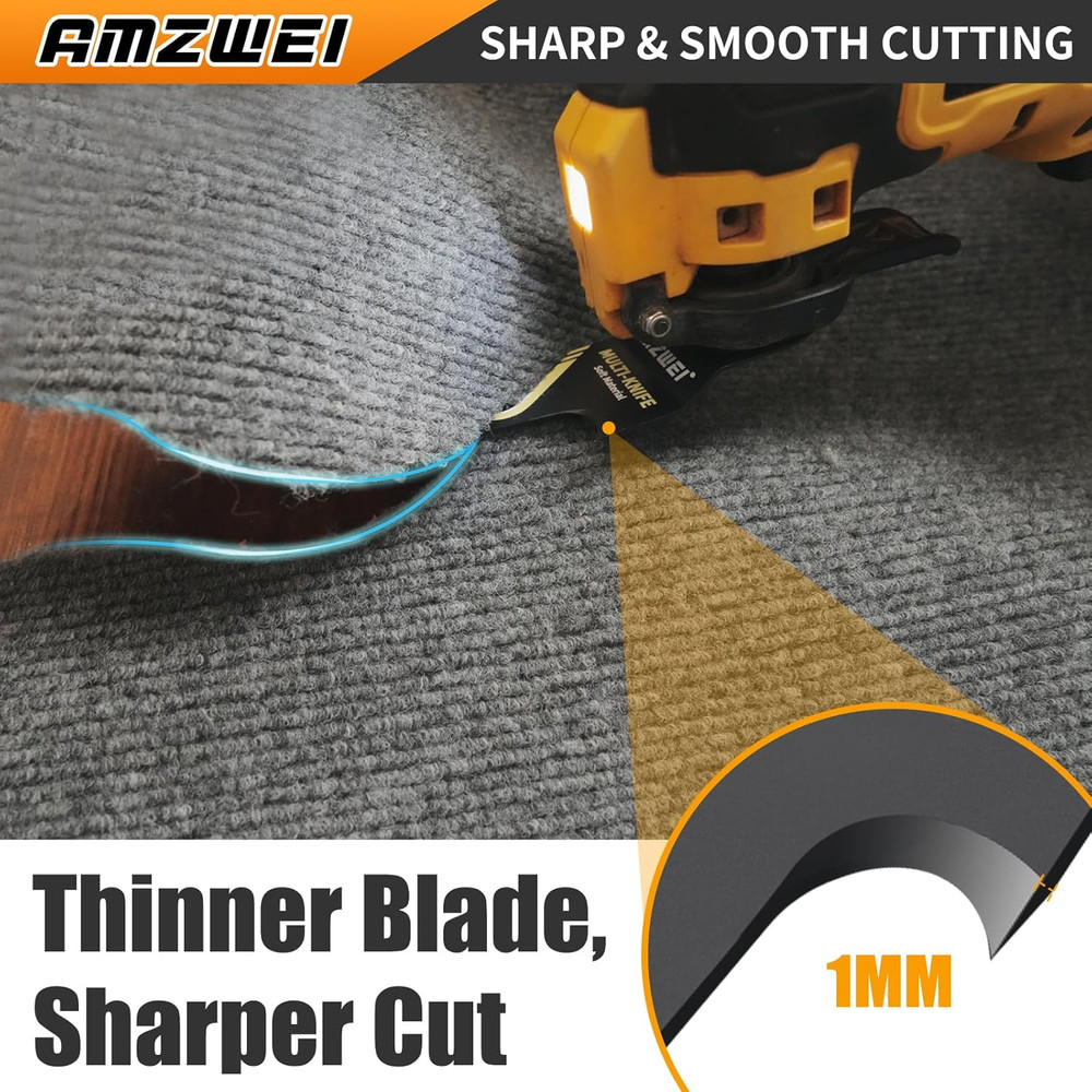 3PCS Hook Knife Oscillating Multi Tool Blade, Hook Push Pull Scraper Saw Blades