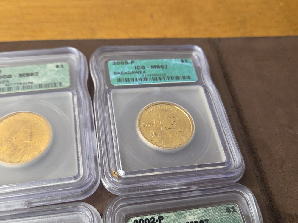 AUTHENTICATED SACAGAWEA DOLLAR COINS ASSORTED YEARS