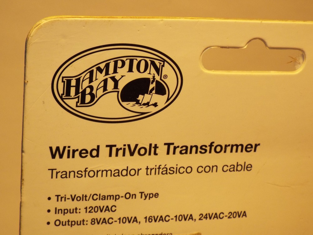 Hampton Bay Wired TriVolt Transformer 1003 008 628 Model HB-125-90