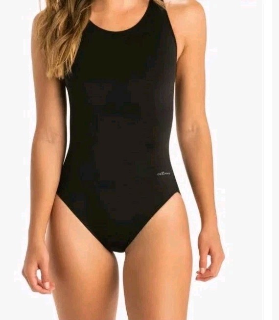 Dolfin Women's Solid Performance Back One Piece Swimsuit XL tags New