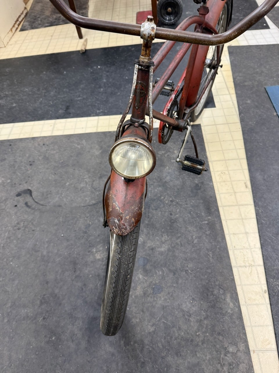 Western Flyer Mens 26" Bicycle 1940's? Vintage Rusty Rat Rod Cruiser