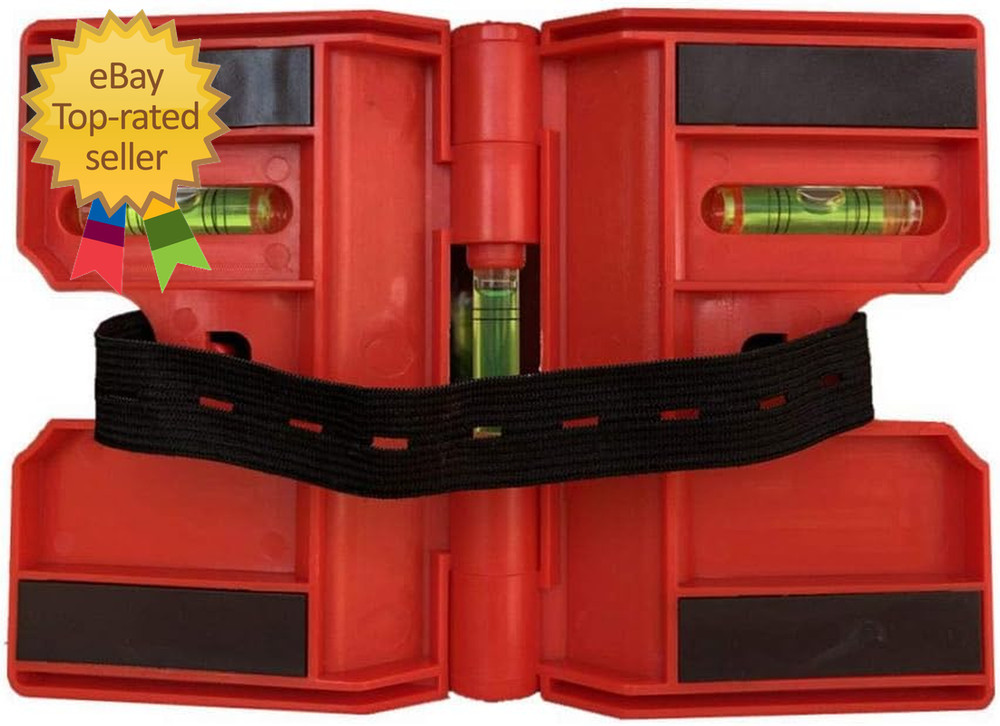 2 Pack Folding Magnetic Post Level for Pipe Post and Beams Leveling