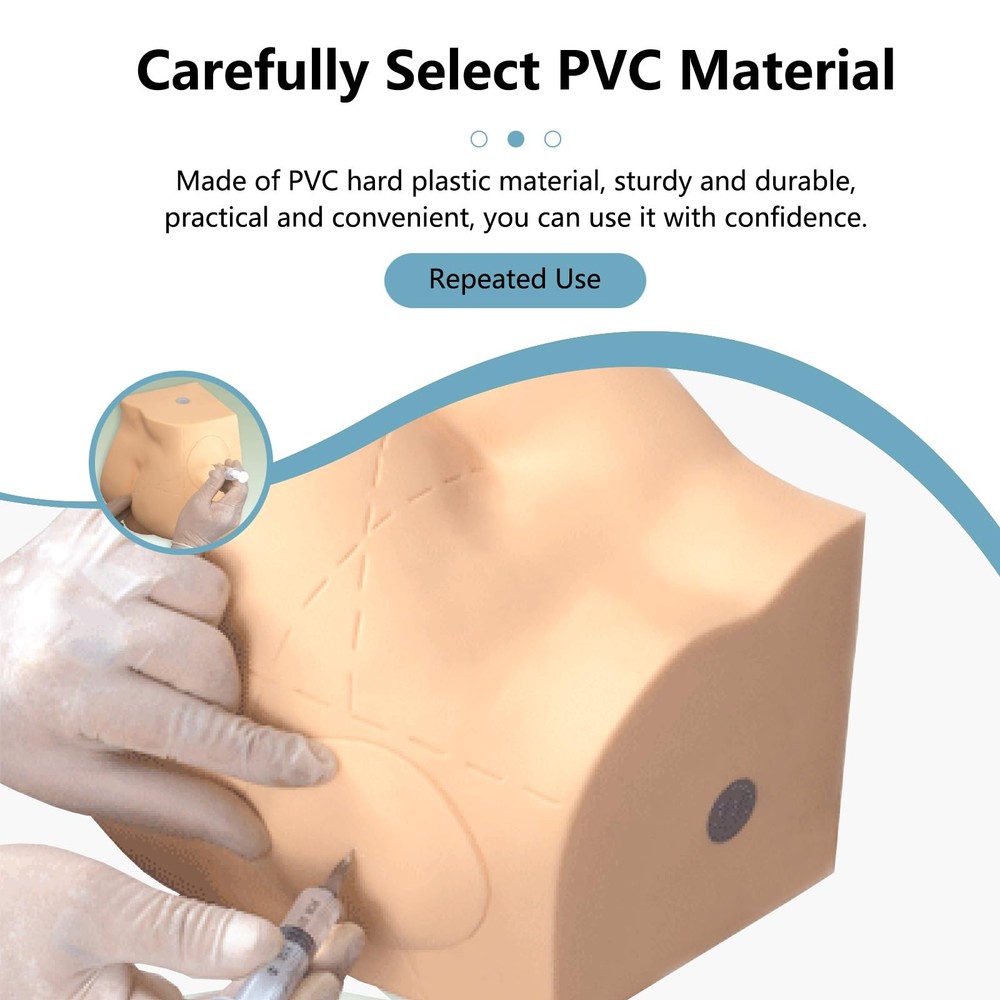 Hip Injection Training Simulator - Reusable Realistic Model, 1:1 Proportion B...