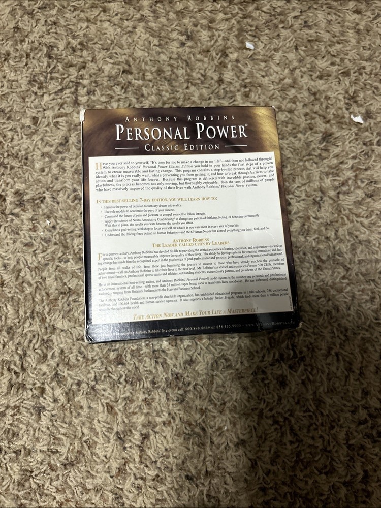 Personal Power ANTHONY ROBBINS Classic Edition Cassette Set(Read Description!)
