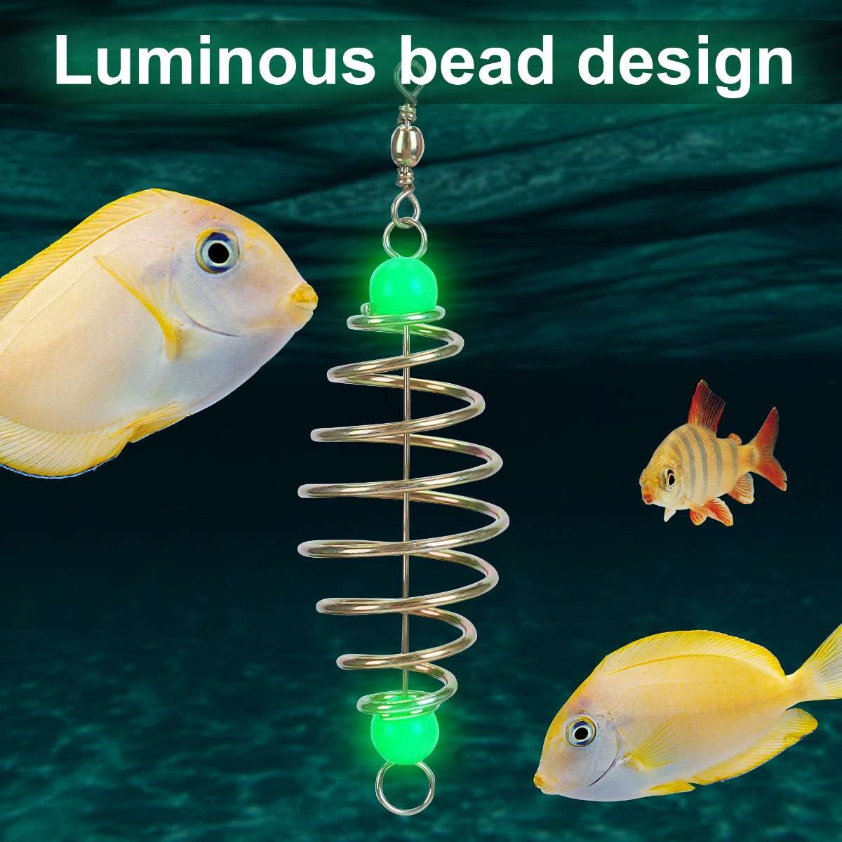 24Pcs Spring Carp Feeder Spring Fishing Feeder Bait Carp Fishing Baits Hook US