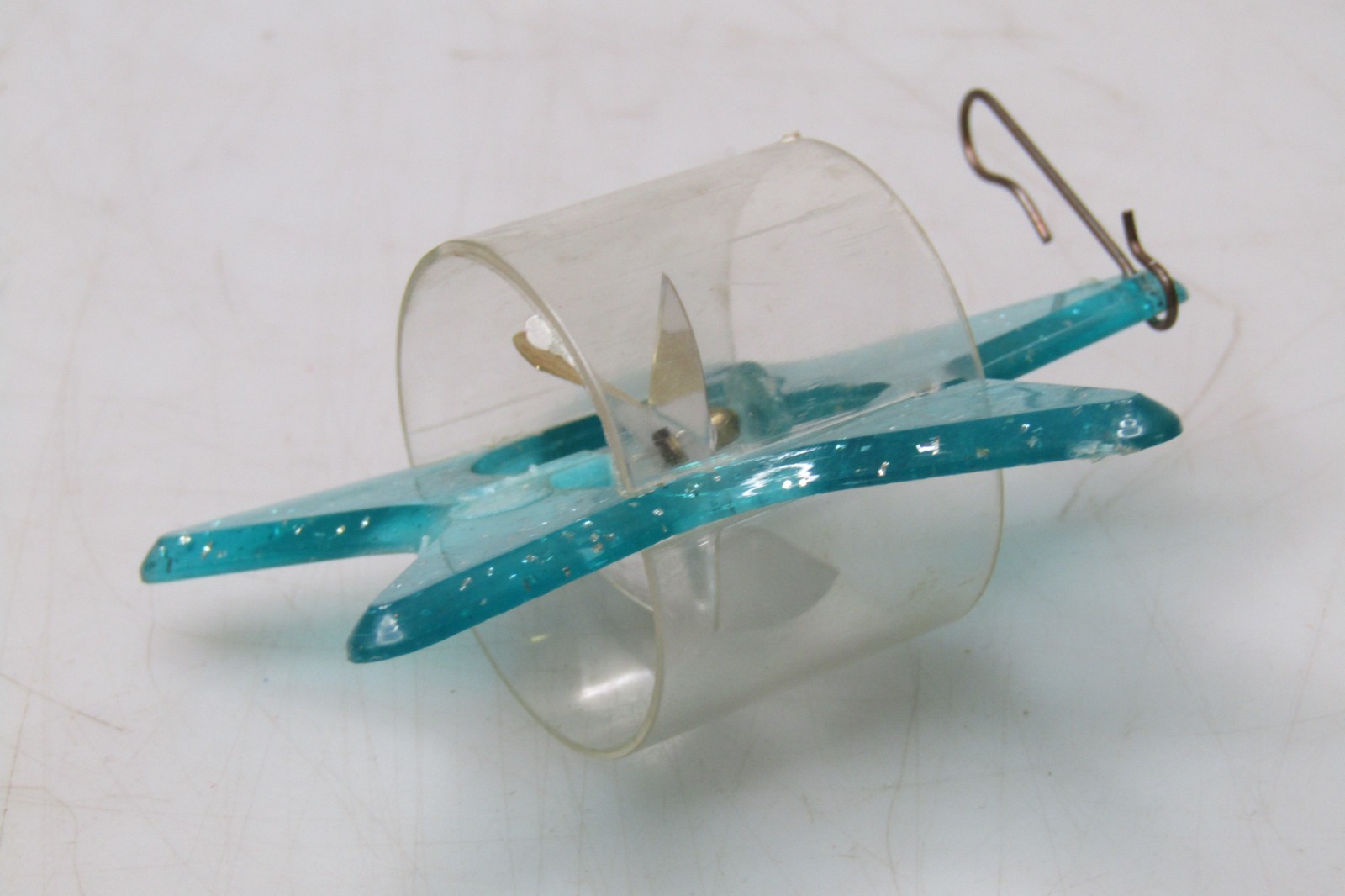 Twinkler Birdcage Star Blue Vintage Christmas Ornament Spinner