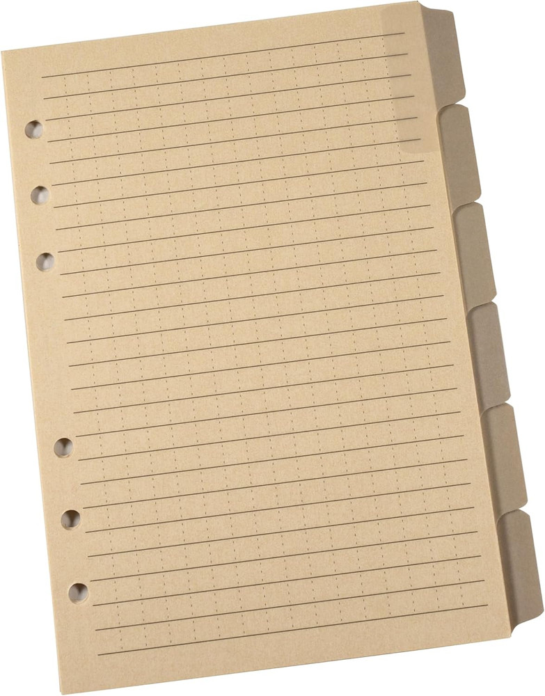 Weatherproof Generic Planner Tab Set, 5" X 7", Tan Sheets (No. 9271)