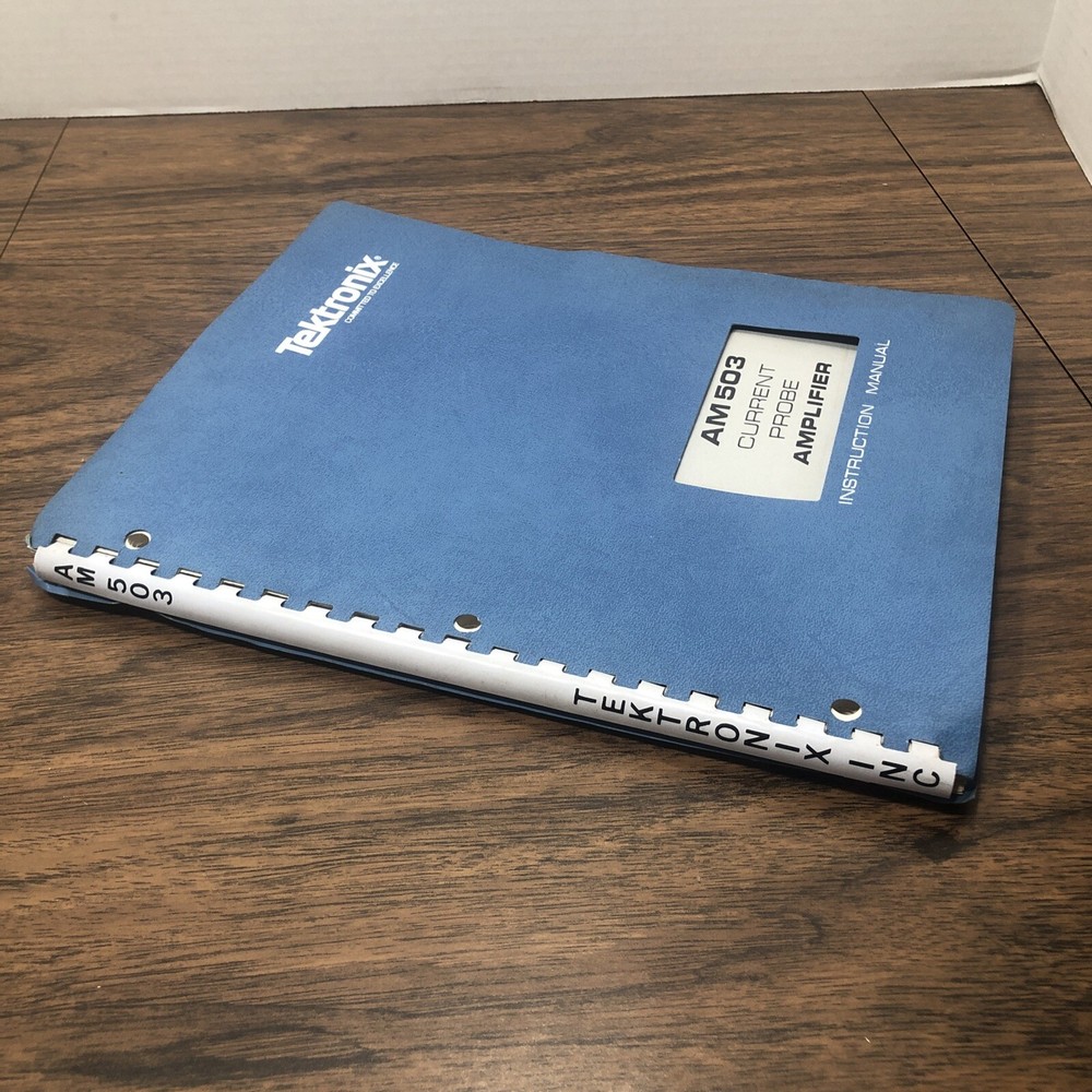 Tektronix AM503 Current Probe Amplifier Instruction Manual w/ Change Sheet