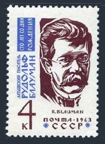 Russia 2719, MNH. Michel 2734. Rudolfs Blaumanis, poet. Latvia, 1963.